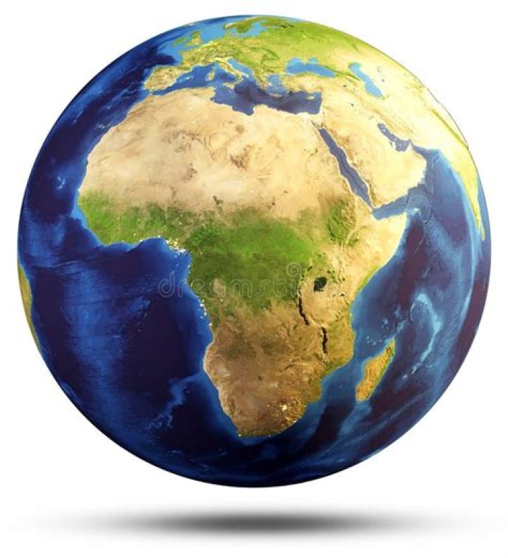 Spherical map of Earth