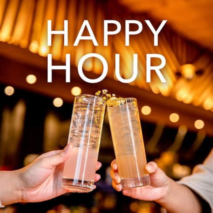 Spot for happy hour drinks