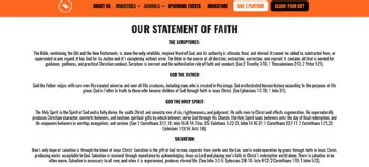 Statement of faith