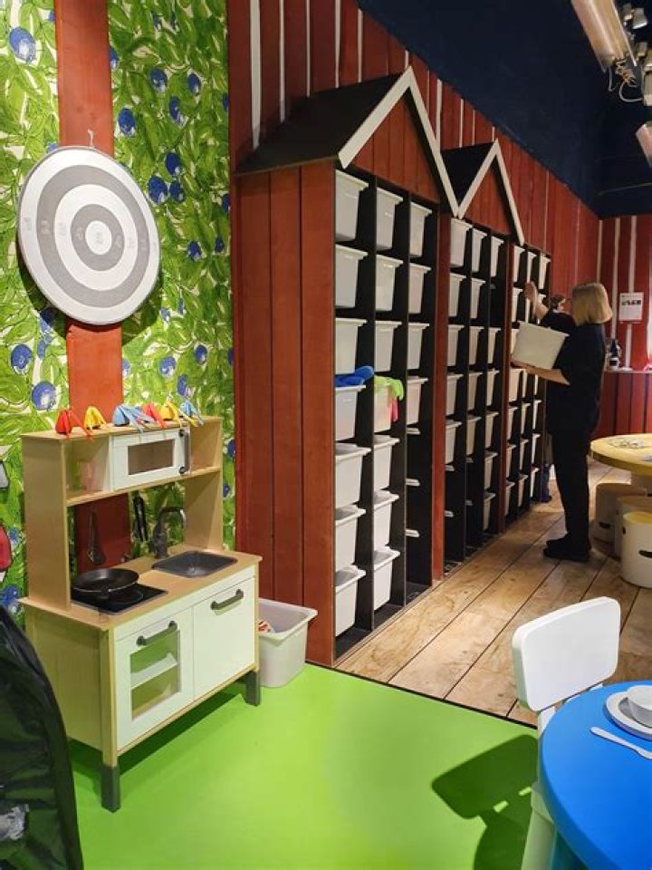 Store that includes a kids' play area called Småland