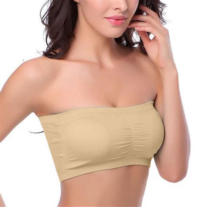 Stretchy strapless garment: 2 wds.