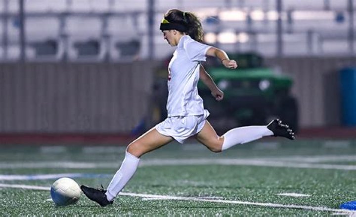 Striking a soccer ball