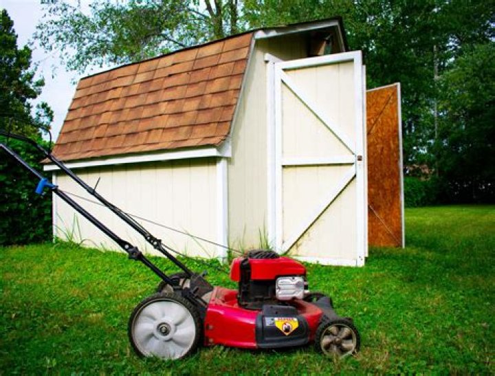 Structure for storing lawn tools and pool equipment