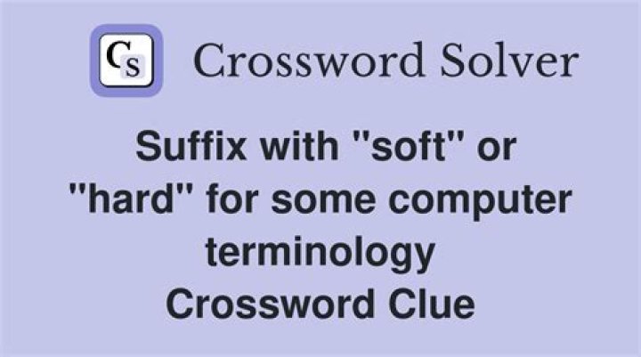 Suffix with soft or hard for some computer terminology