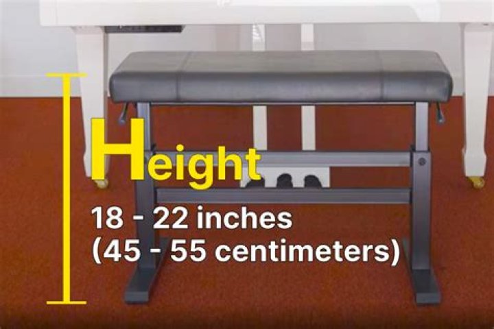 Support for a piano bench