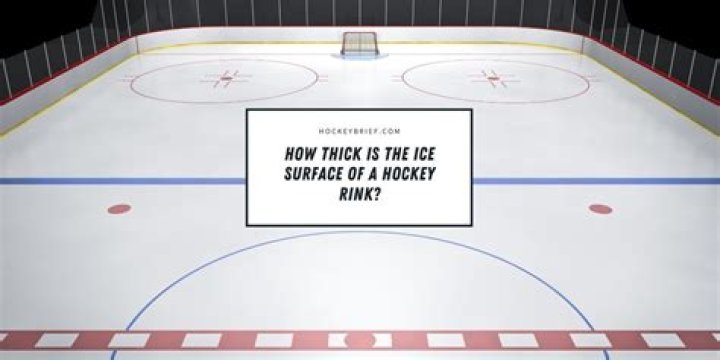 Surface of a hockey rink