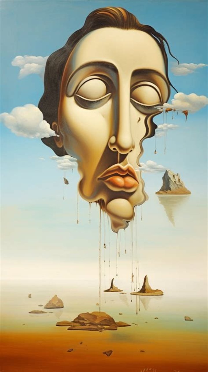 Surrealist painter with a distinctive mustache