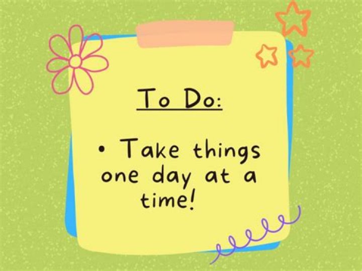 Take things one day ___ time: 2 wds.