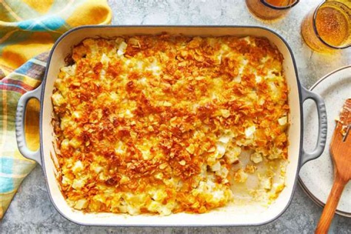 Tater ___ casserole (dish made with frozen potatoes)