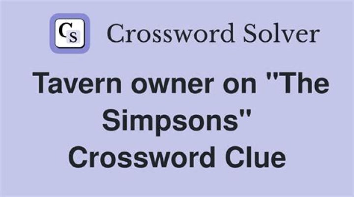 Tavern owner on The Simpsons