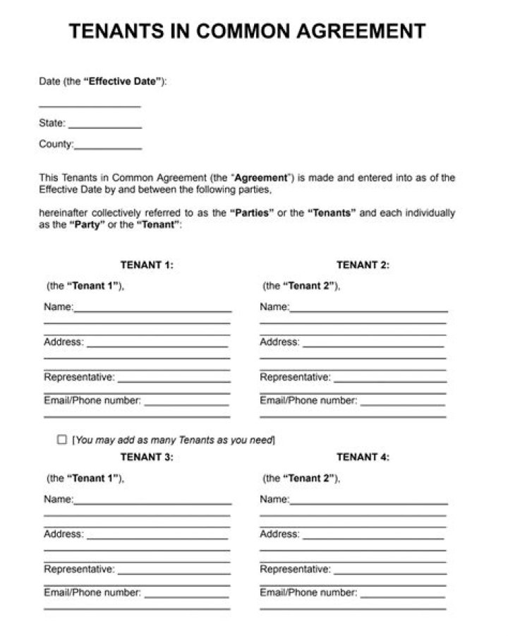 Tenant's legal document
