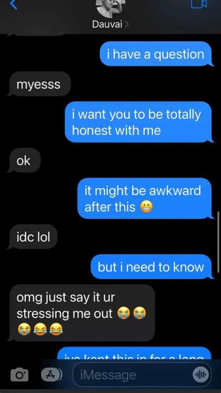 That's funny in texts