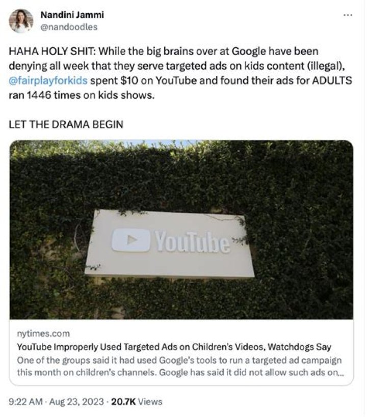 That's really a shame