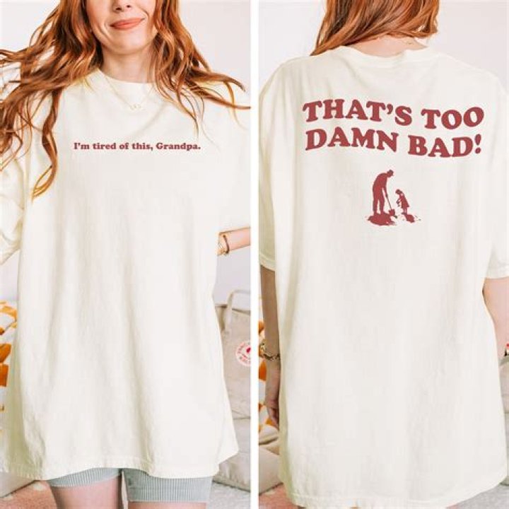 That's too bad in an antiquated way