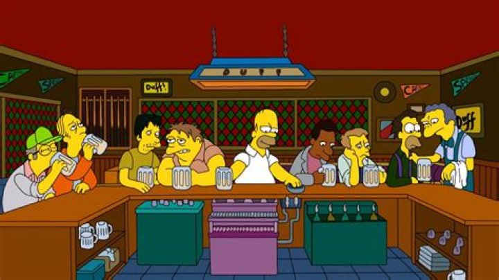 The Simpsons bar