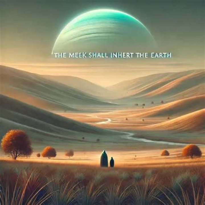 They shall inherit the earth according to the Bible