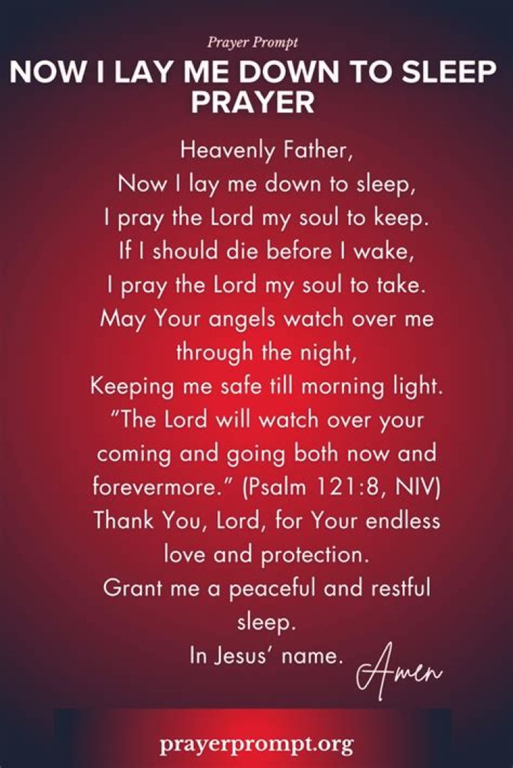 This prayer is done now