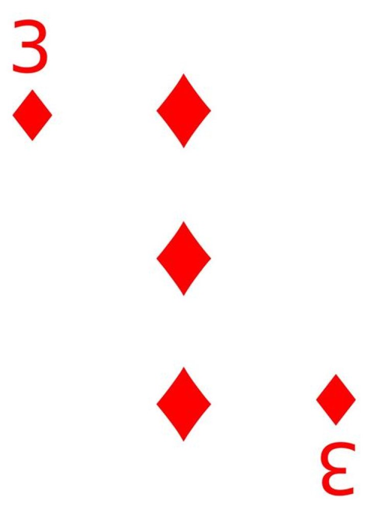 Three of clubs and three of diamonds for example