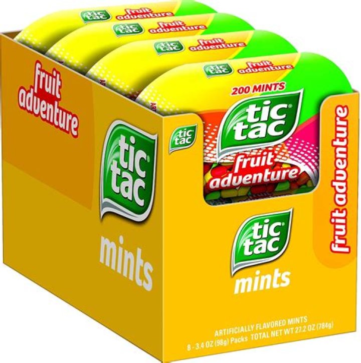 Tic ___ (brand of mints with Fruit Adventure and Coca-Cola flavors)
