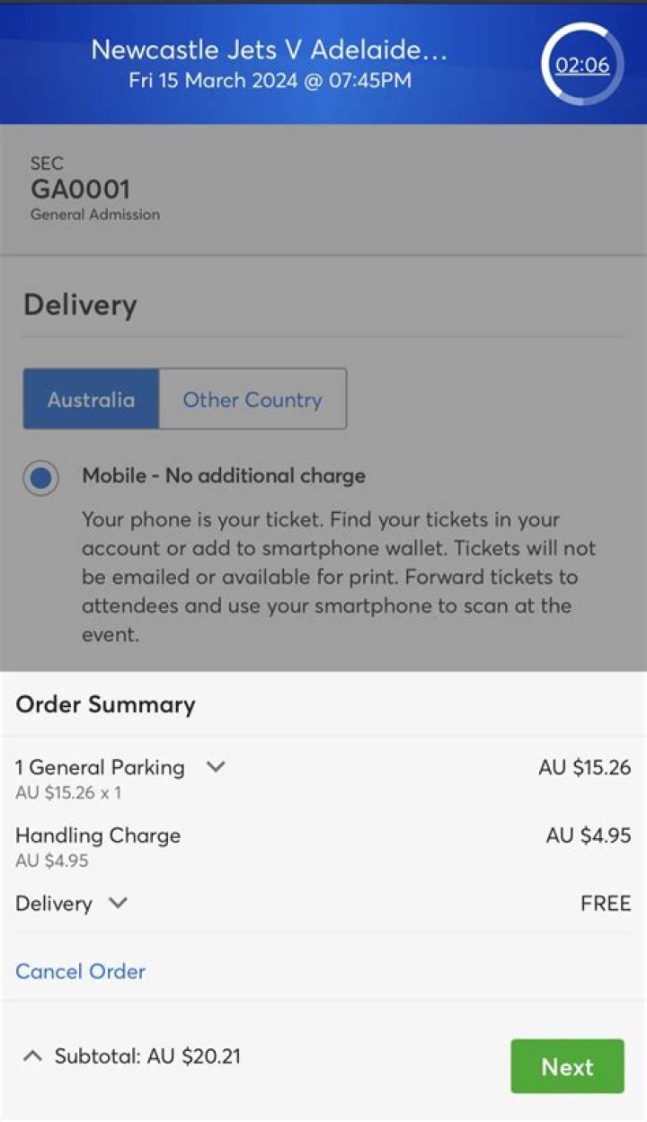Ticketmaster surcharge