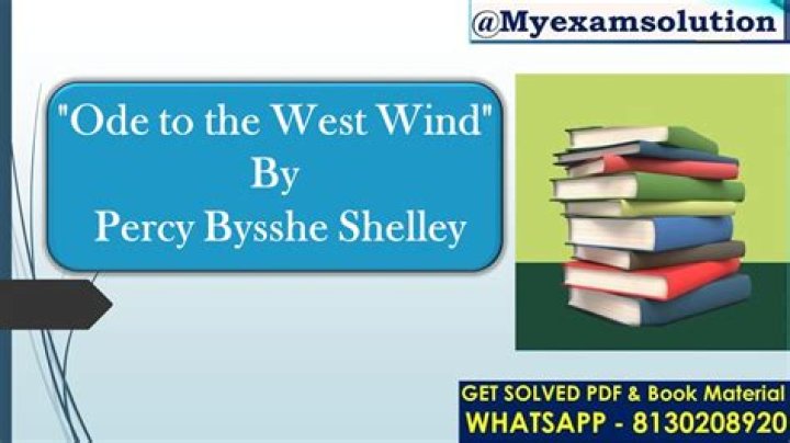 ___ to the West Wind (Percy Bysshe Shelley poem)