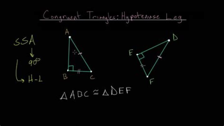 Triangle's hypotenuse for example