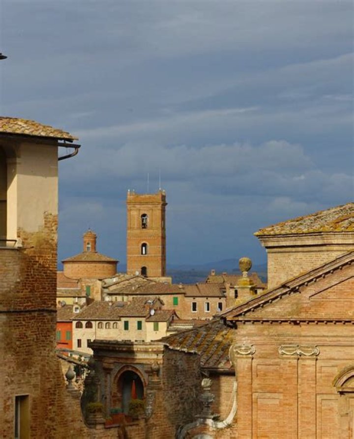 Tuscan city with a notable tower