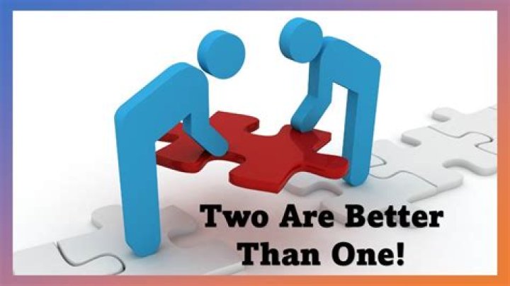 Two ___ are better than one