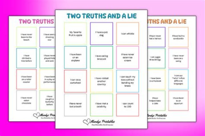 Two Truths and a ___ (icebreaking activity sometimes)