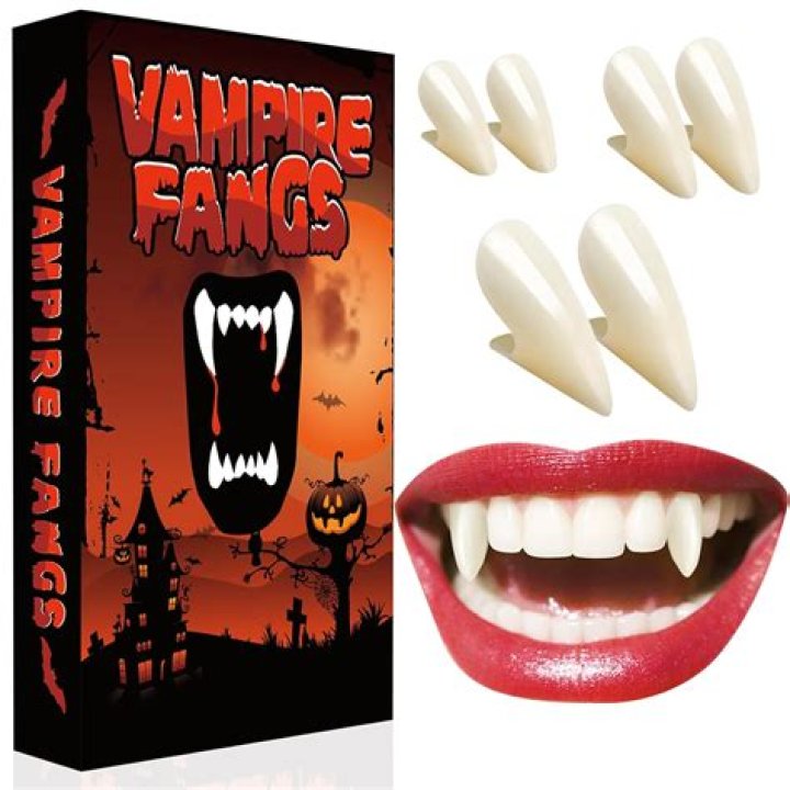 Vampire's long pointy tooth