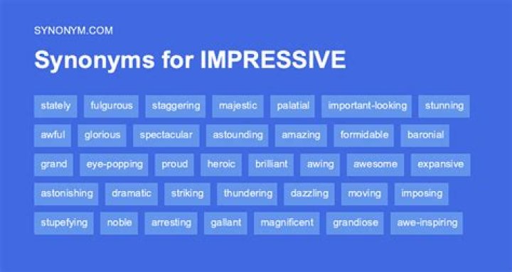 Very impressive in slang