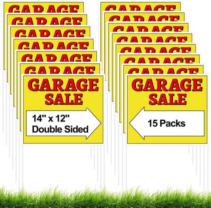 Warning tag on a garage-sale item: 2 wds.