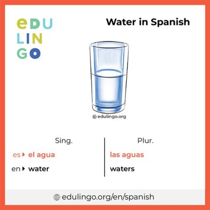 Water in Spanish