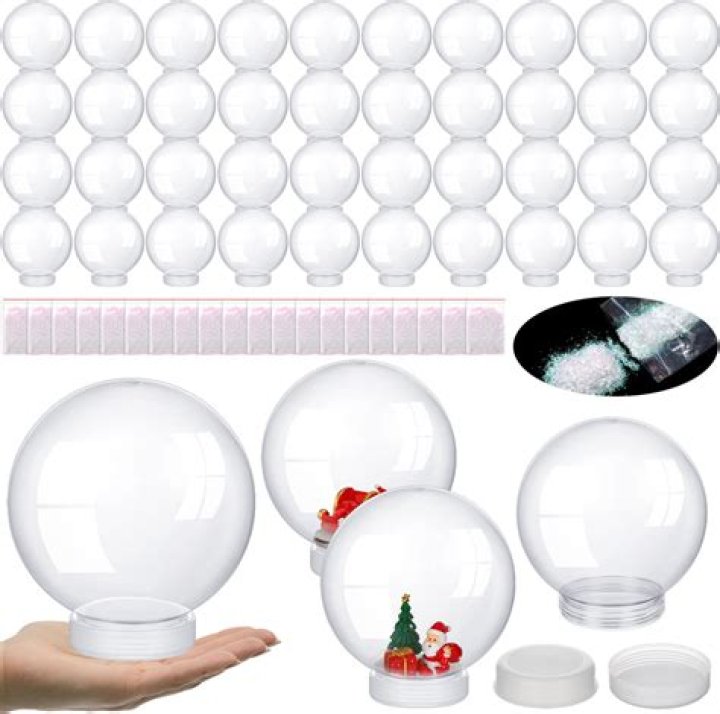 Weather that's simulated in some plastic globes