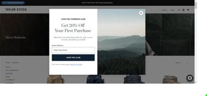 Website pop-ups that can be disabled