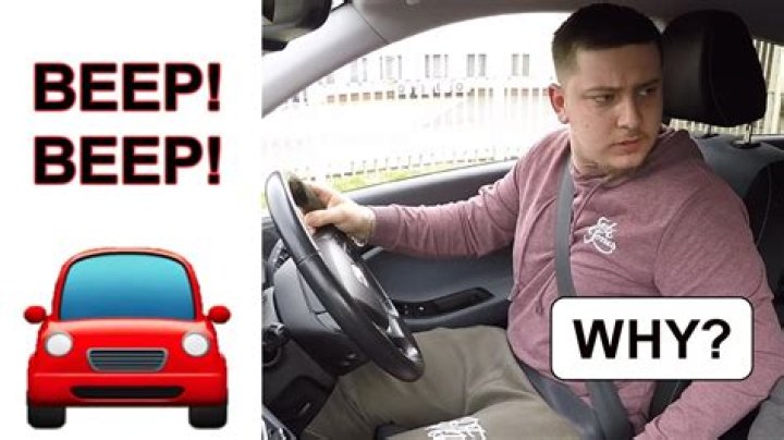 What a car driver beeps