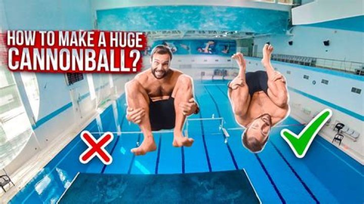 What a swimming pool cannonball produces