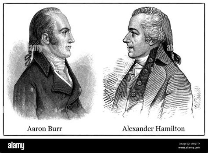 What Aaron Burr and Alexander Hamilton had in 1804