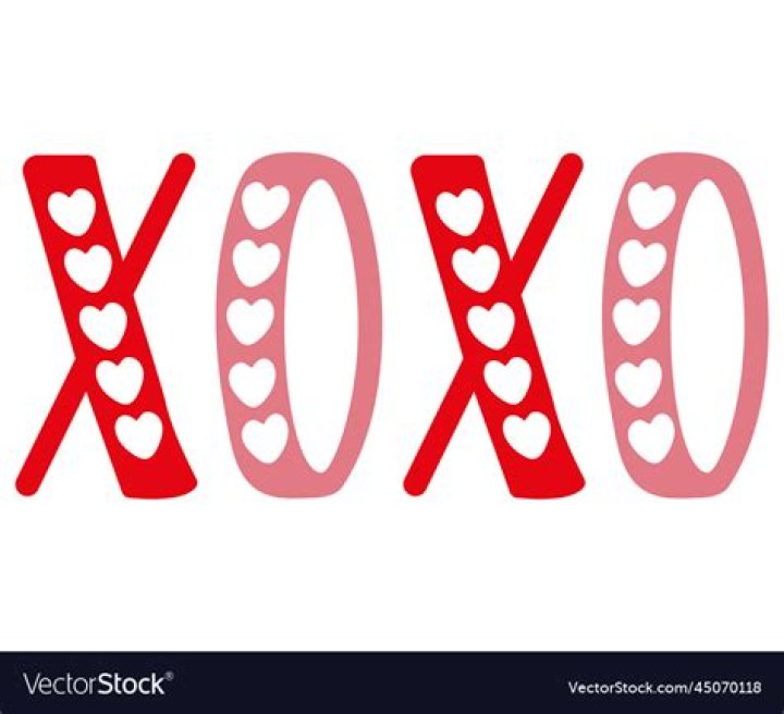 What any of the O's in XOXOXO represent