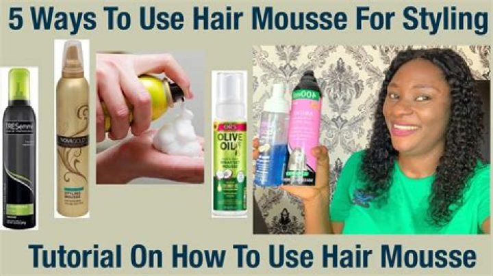 What might be used instead of mousse or hairspray