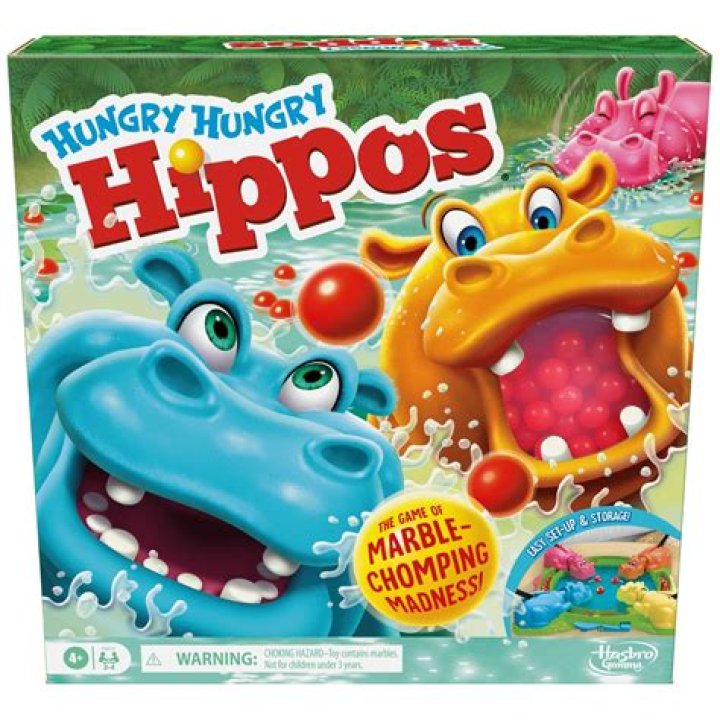 What the hippos try to eat in Hungry Hungry Hippos