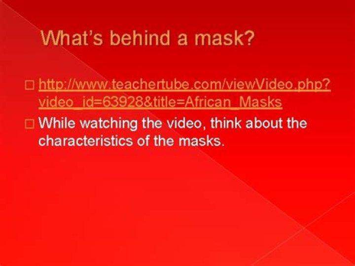 What's behind a mask