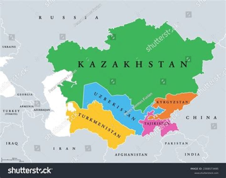 Where Kazakhstan and Kyrgyzstan are