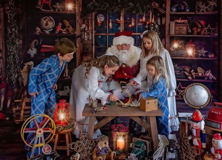 Where kids sit on Santa