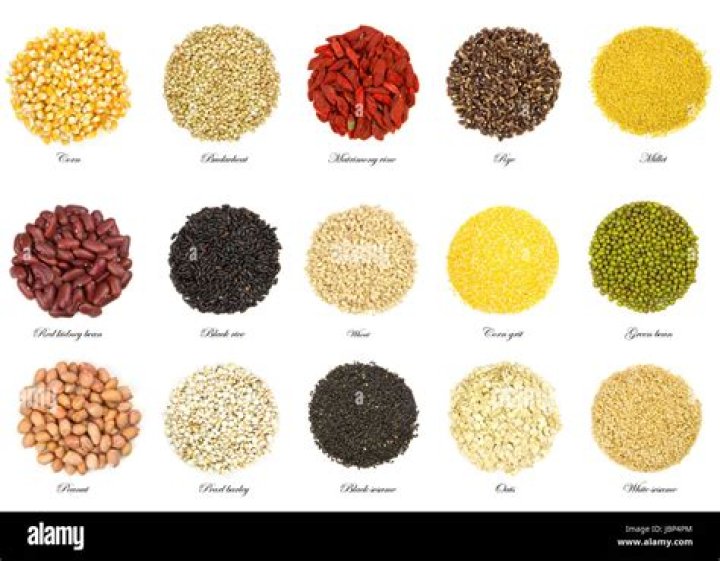 White or brown grains