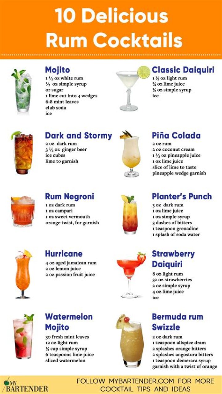 With 5-Down type of rum cocktail