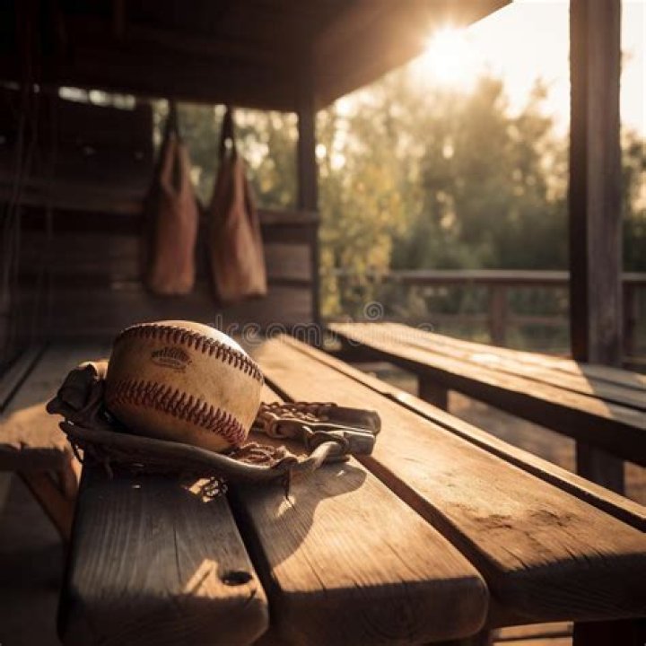 Wooden clubs in a dugout