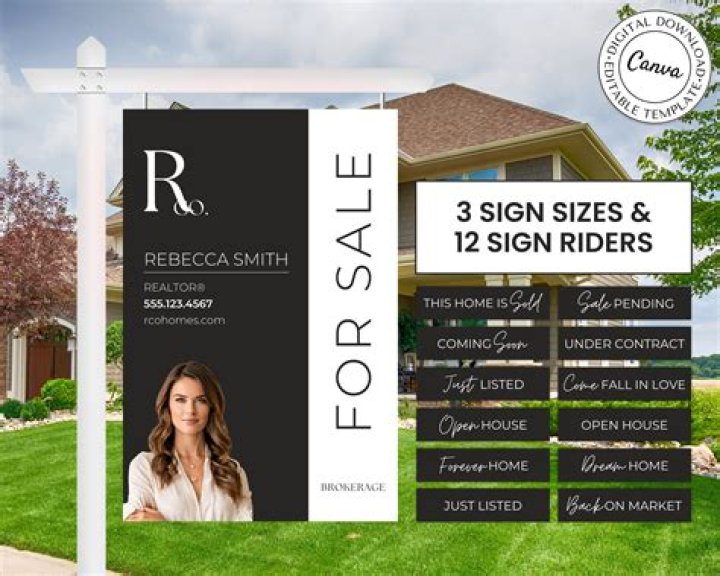 Word added to a successful Realtor's yard sign