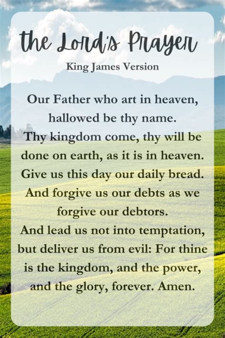 Word at the end of the Lord's Prayer