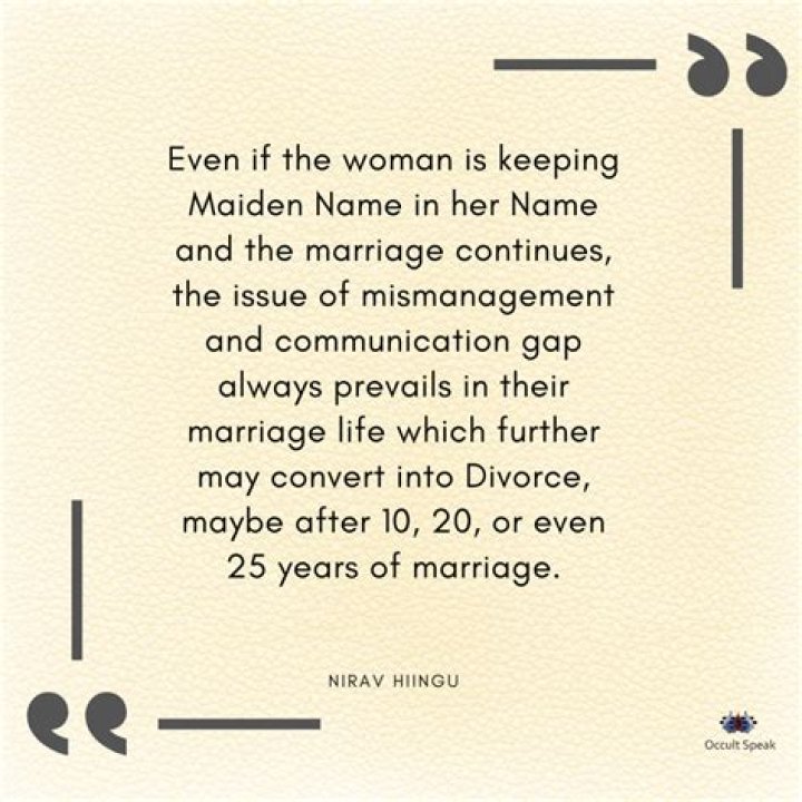 Word that typically appears before a married woman's maiden name